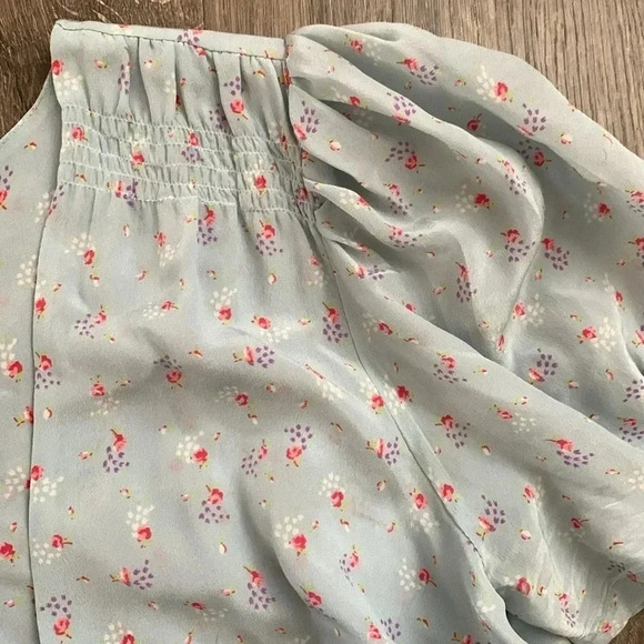 Love Shack Fancy Ruby Silk Crepe Mini Dress Size Medium - Picture 8 of 9